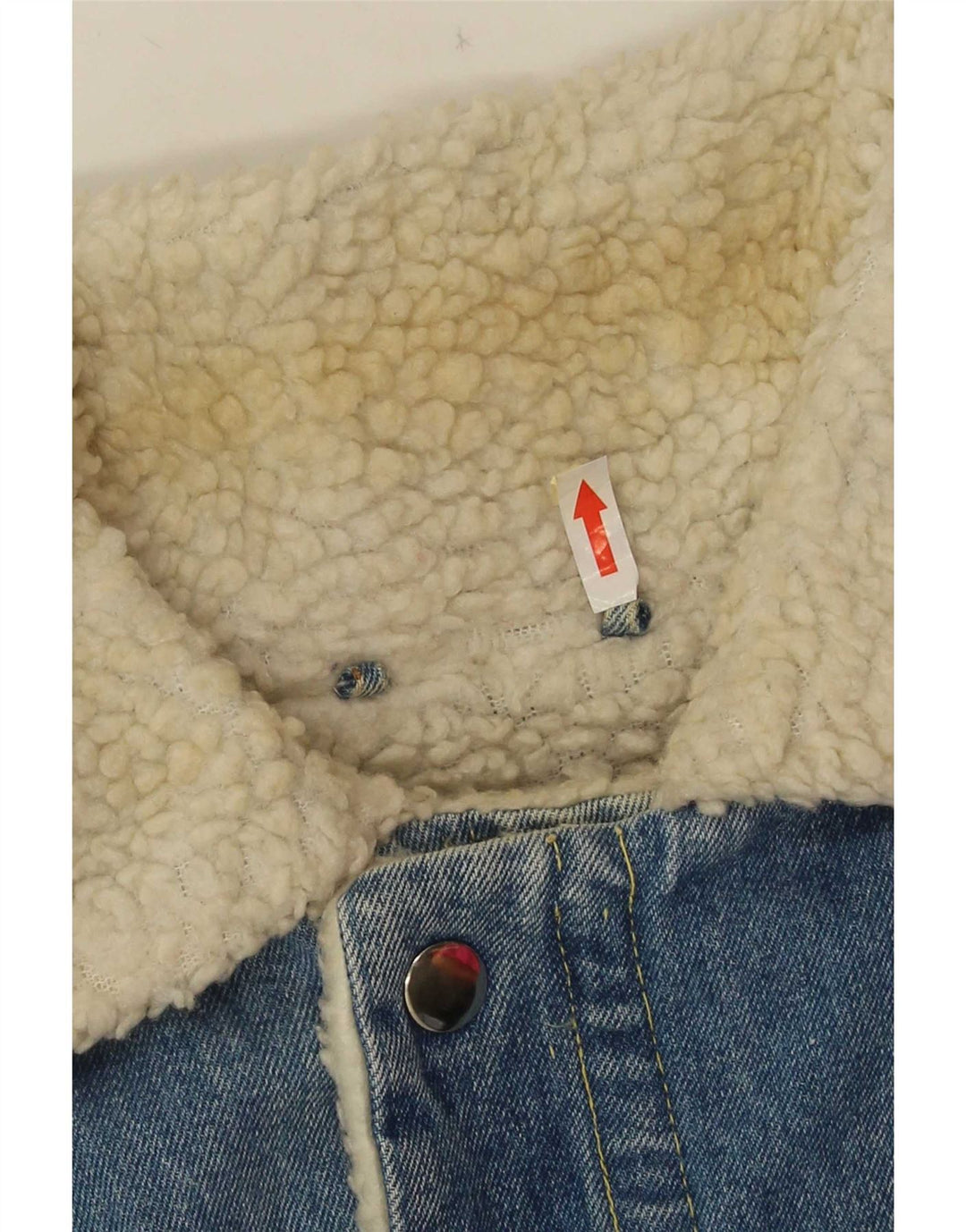 Vintage Ανδρικό τζιν Sherpa Jacket UK 38 Medium Blue