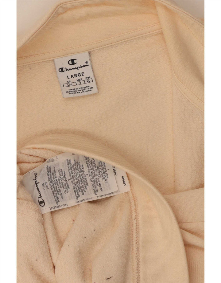 Champion Γυναικεία φόρμα Top Jacket UK 16 Large Beige Cotton