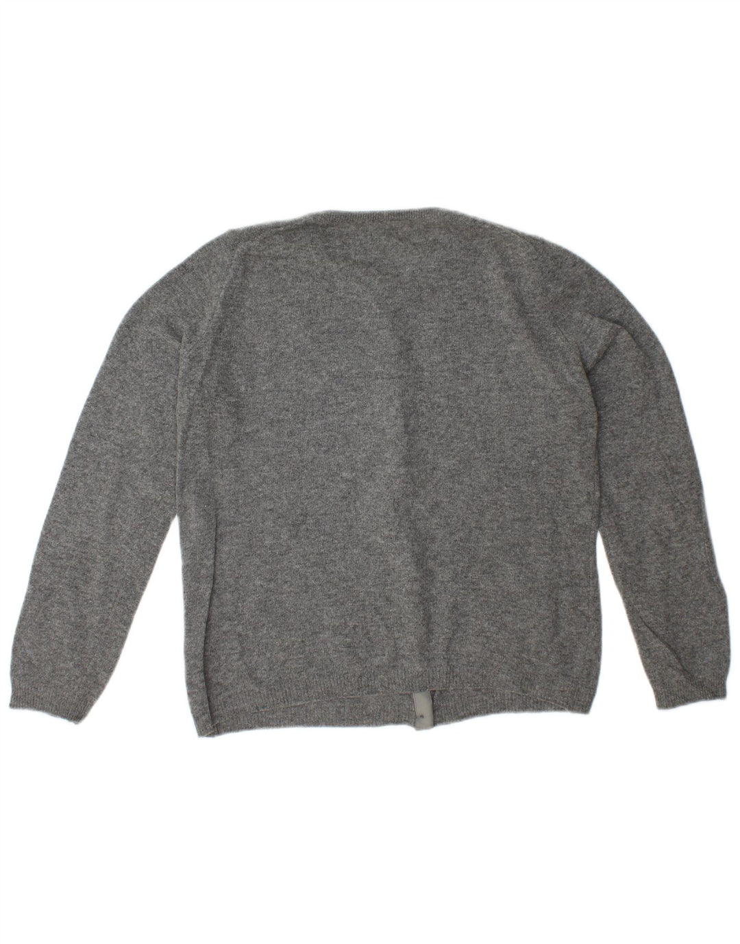 BENETTON Γυναικείο πουλόβερ ζακέτα UK 10 Small Grey
