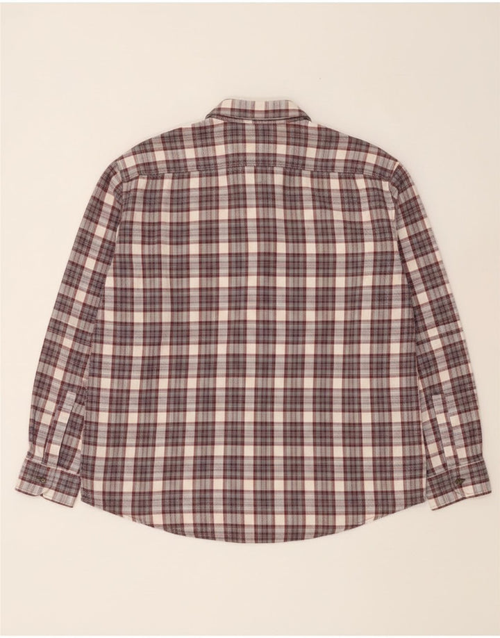 Ανδρικό φανελένιο πουκάμισο European Project XL Grey Check Cotton