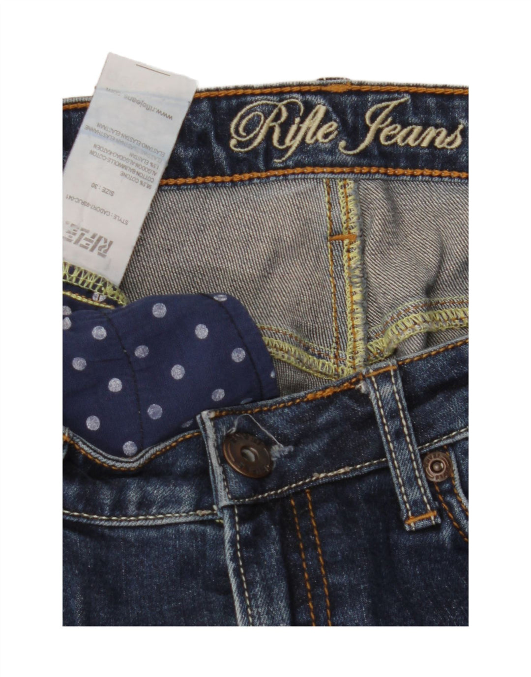 Rifle Γυναικείο Slim Jeans W30 L34 Μπλε Βαμβακερό