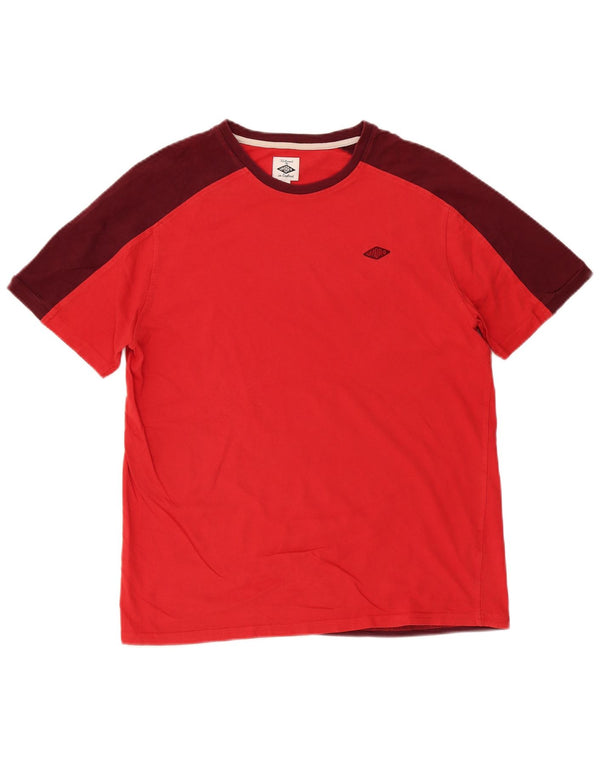 Ανδρικό T-Shirt Umbro Top Large Red Colourblock
