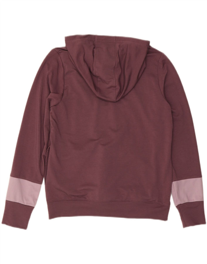 Γυναικείο πουλόβερ UNDER Armour με φερμουάρ UK 14 Medium Maroon Colourblock
