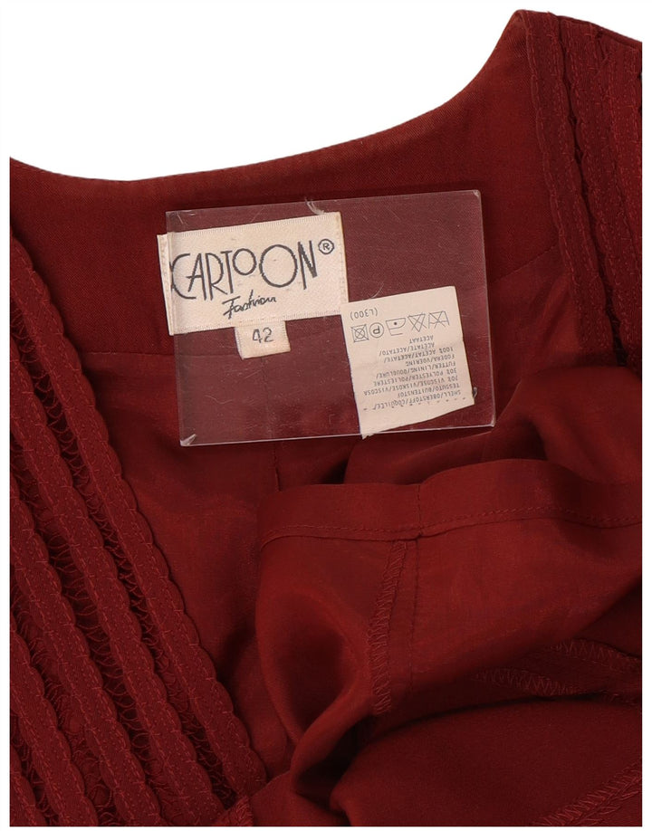 CARTOON Γυναικείο Μπουφάν Blazer 7 κουμπιών IT 42 Μεσαίο κόκκινο βισκόζη