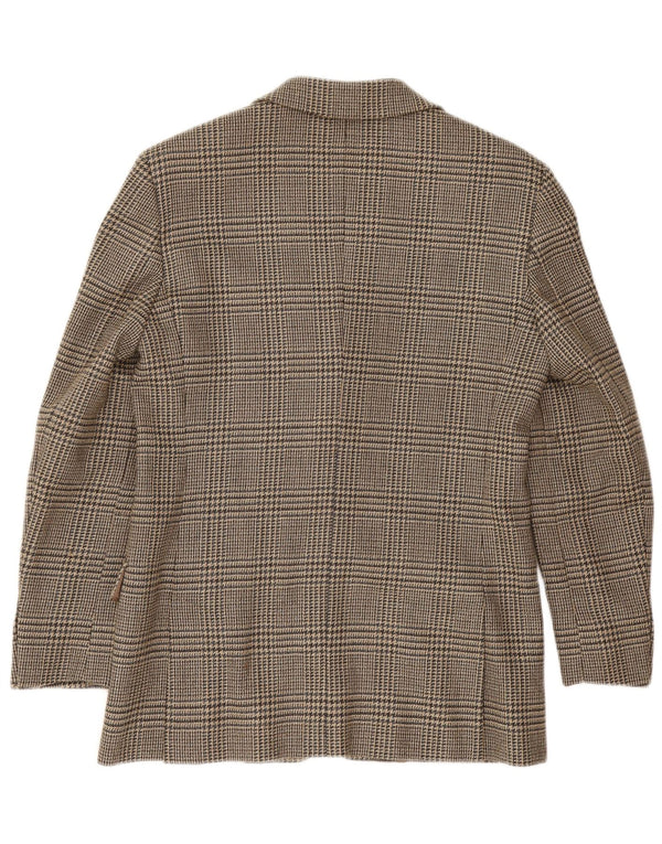 Max Mara Γυναικείο Σαββατοκύριακο σακάκι UK 10 Small Brown Houndstooth