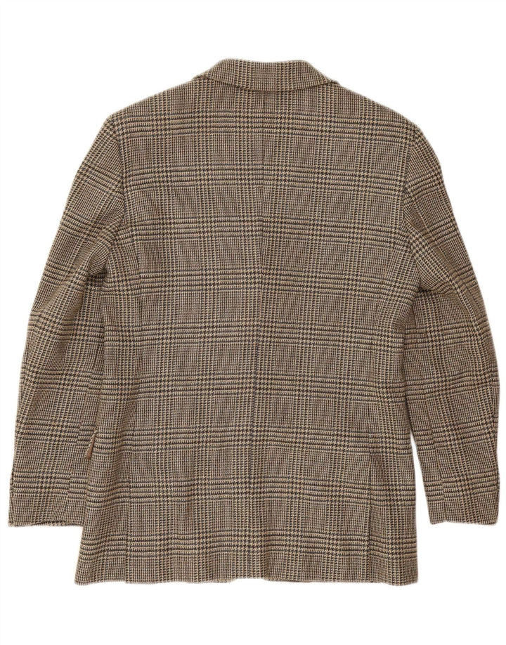 Max Mara Γυναικείο Σαββατοκύριακο σακάκι UK 10 Small Brown Houndstooth