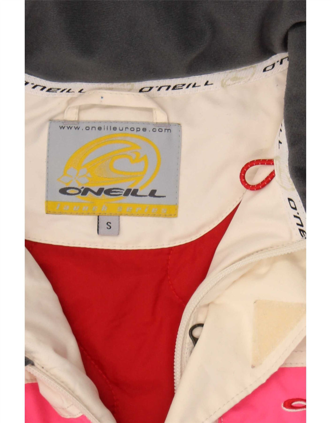 O'Neill γυναικείο τζάκετ αντιανεμικό UK 10 Small White Colourblock Πολυεστέρας