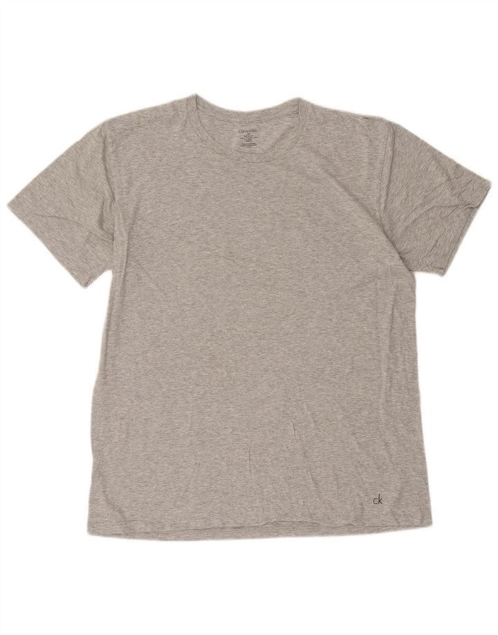 Ανδρικό T-Shirt Calvin Klein Top Large Grey Flecked
