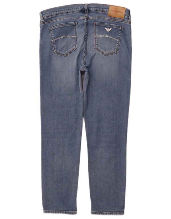 EMPORIO ARMANI Γυναικείο Cropped Jeans W31 L25 Blue Lyocell