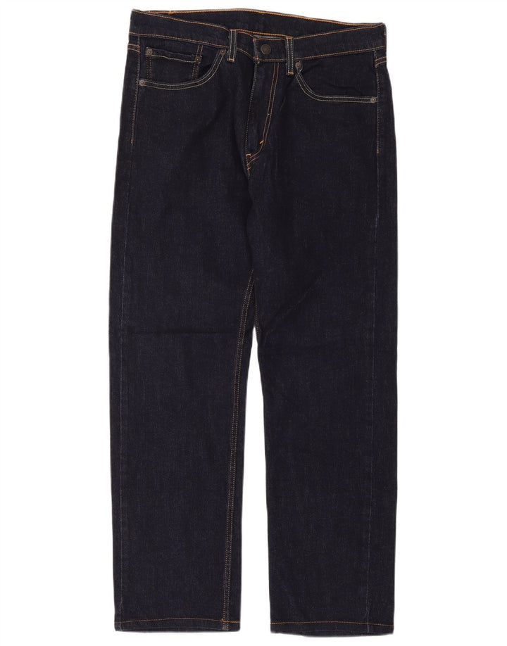 Ανδρικό τζιν Levi's Straight W32 L32 Navy Blue Cotton