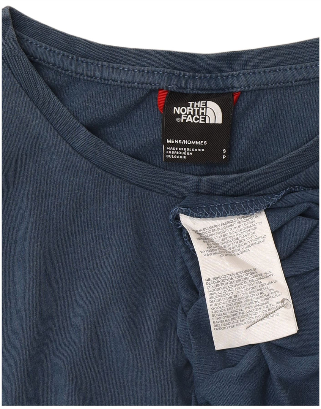 Ανδρικό T-Shirt North Face Top Small Blue Cotton