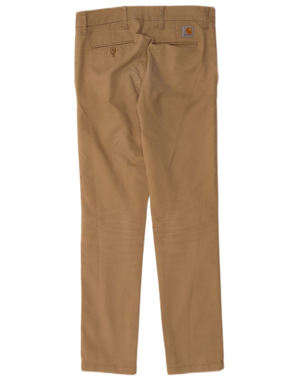 Ανδρικό Slim Chino Παντελόνι Carhartt W29 L32 Μπεζ βαμβακερό