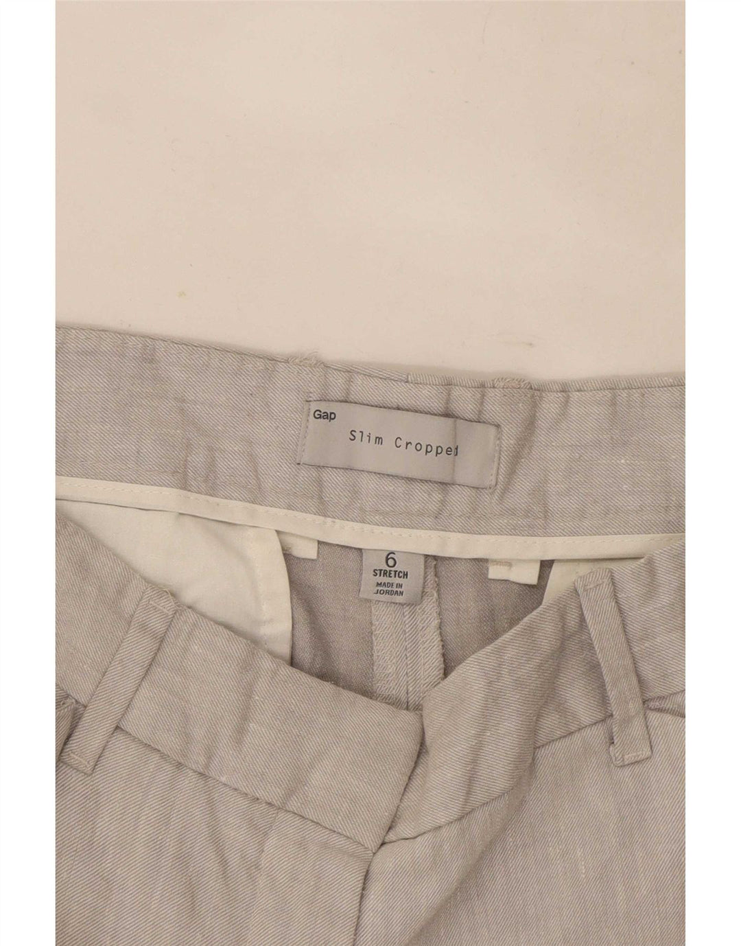 Gap Γυναικείο Slim Cropped Παντελόνι US 6 Medium W30 L24 Γκρι