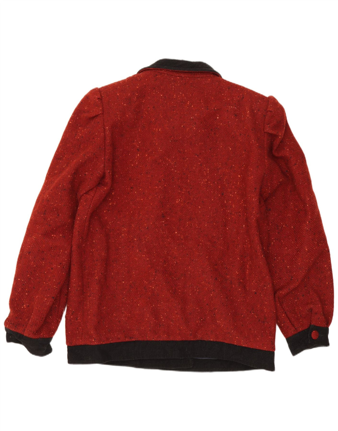 Vintage Γυναικείο Bomber Jacket UK 16 Large Burgundy Flecked