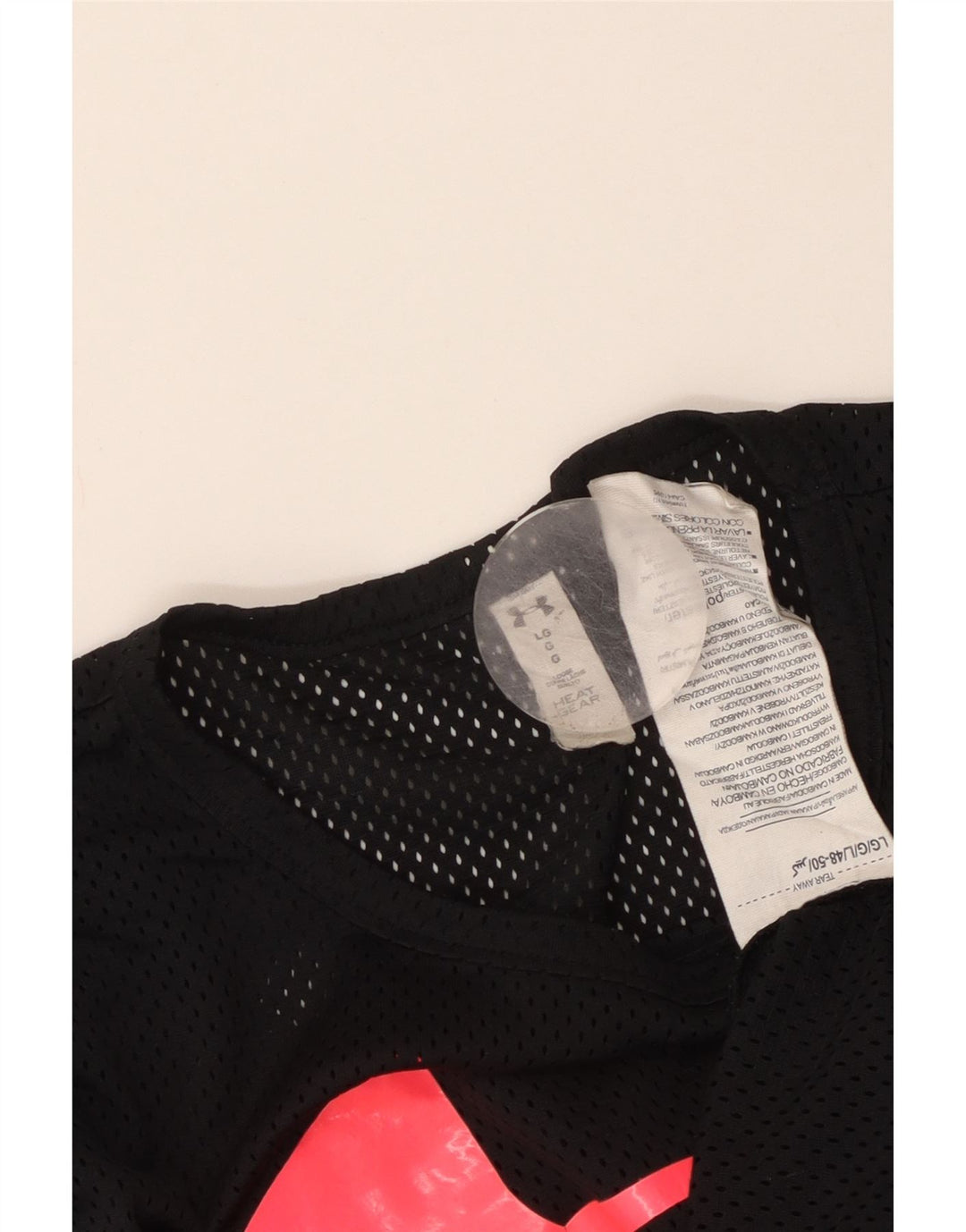 Under Armour Γυναικείο γραφικό T-Shirt Top UK 16 Large Black Polyester