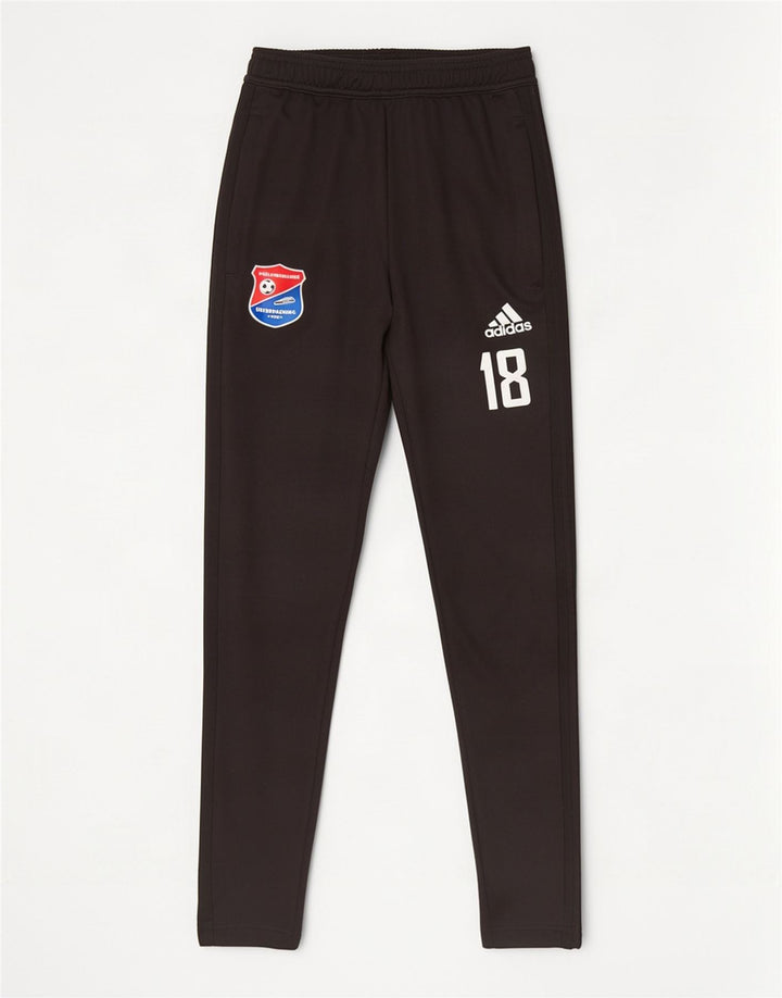 Ανδρική φόρμα γυμναστικής γραφικής Adidas, μικρό μαύρο πολυεστέρα