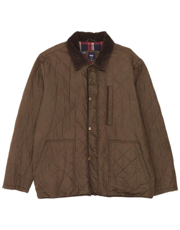 Gap Γυναικείο Καπιτονέ μπουφάν UK 42 XL Khaki Colorblock Polyester