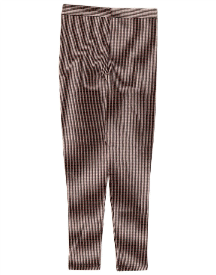 ZARA Γυναικείο Slim Suit Παντελόνι Medium W28 L27 Πολύχρωμο Houndstooth