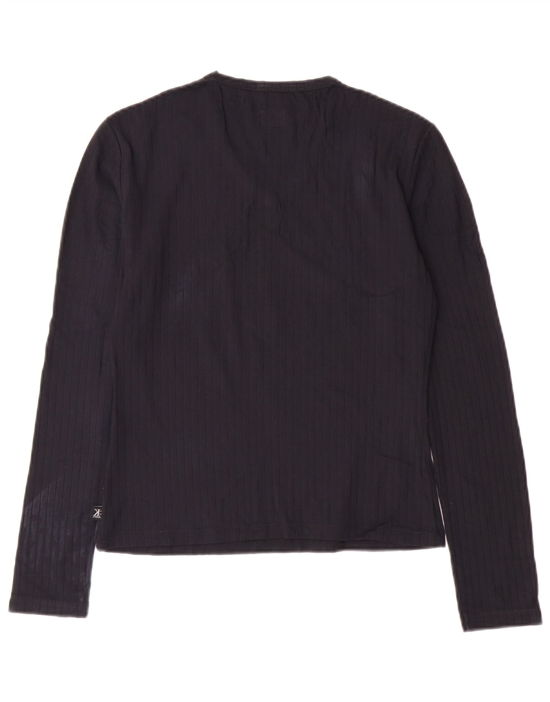 CALVIN KLEIN JEANS Γυναικείο τοπ μακρυμάνικο UK 12 Medium Navy Blue Polyamide