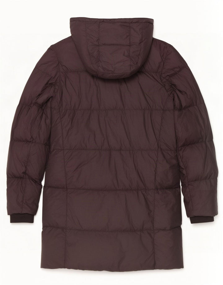 Jack Wills Γυναικείο παλτό με κουκούλα με επένδυση UK 8 Small Grey Polyester