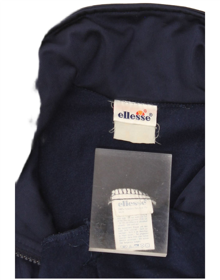 ELLESSE Ανδρική φόρμα αθλητικής φόρμας γραφικών Top Jacket Large Navy Blue Polyester