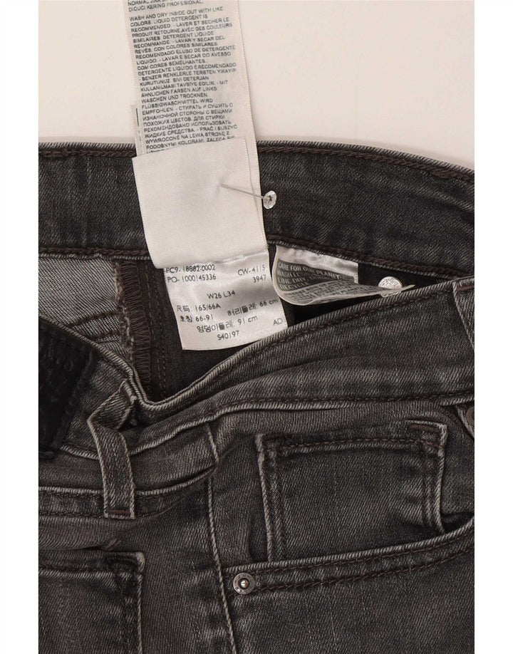 Γυναικείο Skinny Jeans Levi's W26 L34 Γκρι βαμβακερό