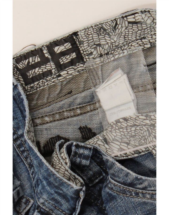 Ανδρικό τζιν Springfield Graphic Straight W28 L30 Blue Cotton