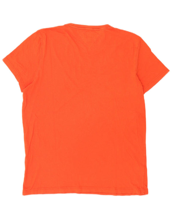 Ανδρικό γραφικό T-Shirt Tommy Hilfiger Top XL Orange