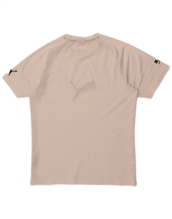 Ανδρικό γραφικό T-Shirt Puma Τοπ μεσαίο λευκό πολυεστέρας