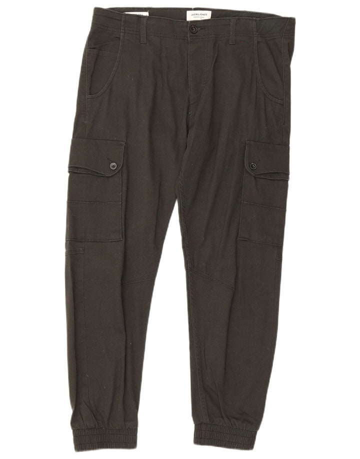 Jack & Jones Ανδρικό Παντελόνι Joggers Cargo W34 L30 Μαύρο