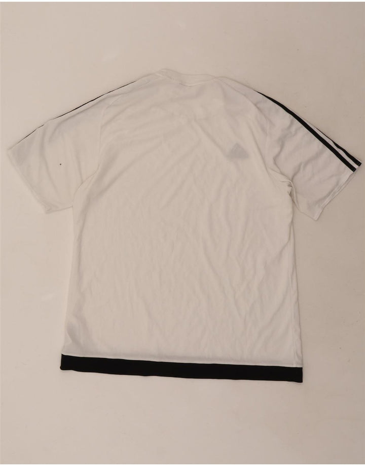 Ανδρικό T-Shirt Climalite Adidas Top XL White Colourblock Polyester