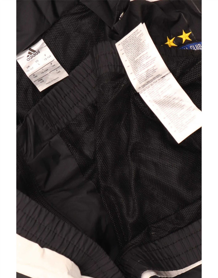 Adidas Boys Graphic Rain Jacket 13-14 Years Μαύρο