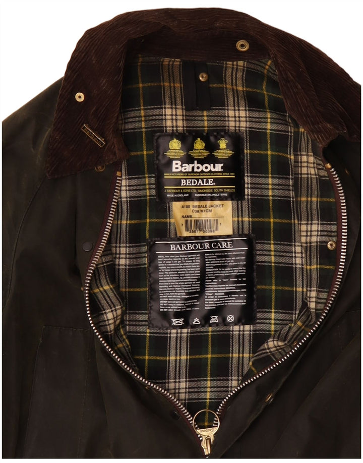 BARBOUR Ανδρικό Bedale Κερωμένο Βαμβακερό Μπουφάν UK 38 Medium Khaki