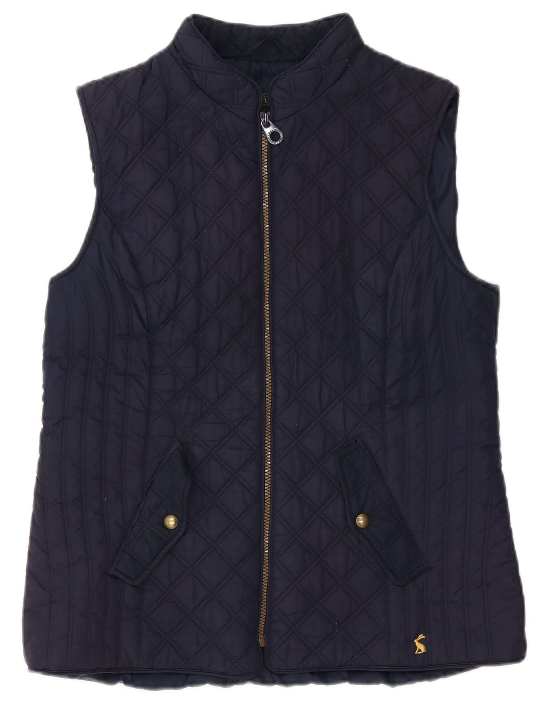 JOULES Γυναικείο καπιτονέ Gilet UK 14 Large Navy Blue Polyester