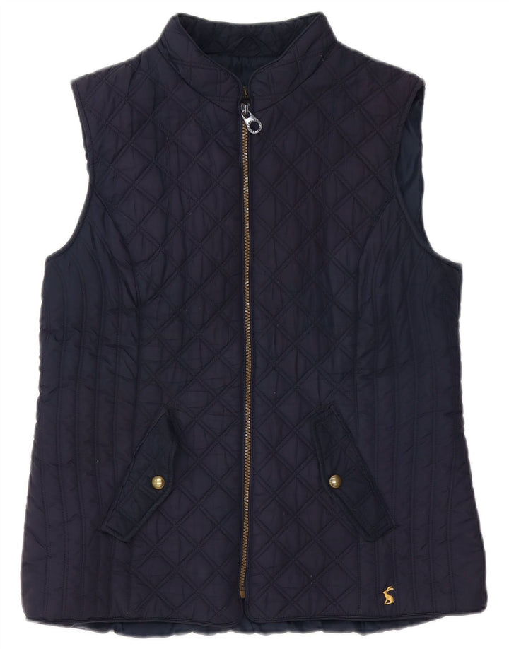 JOULES Γυναικείο καπιτονέ Gilet UK 14 Large Navy Blue Polyester