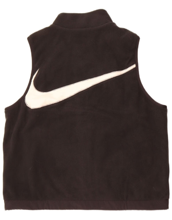 Μεγάλος μαύρος πολυεστέρας Nike Mens Graphic Fleece Gilet UK 40