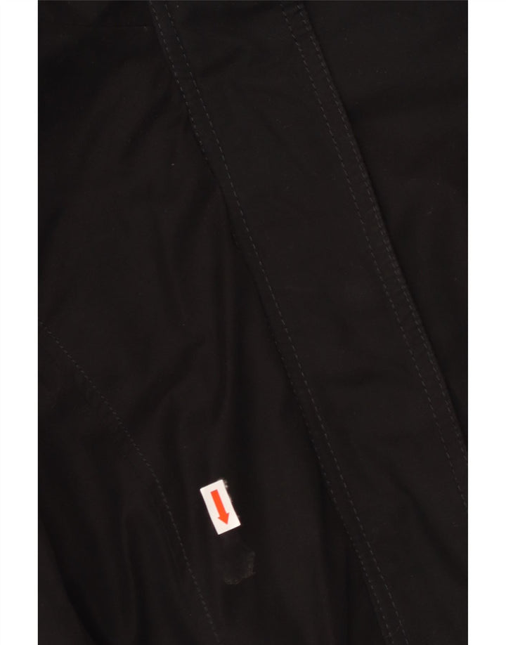 HOLLISTER Γυναικείο μπουφάν Parka με κουκούλα UK 14 Medium Μαύρο Πολυεστέρας