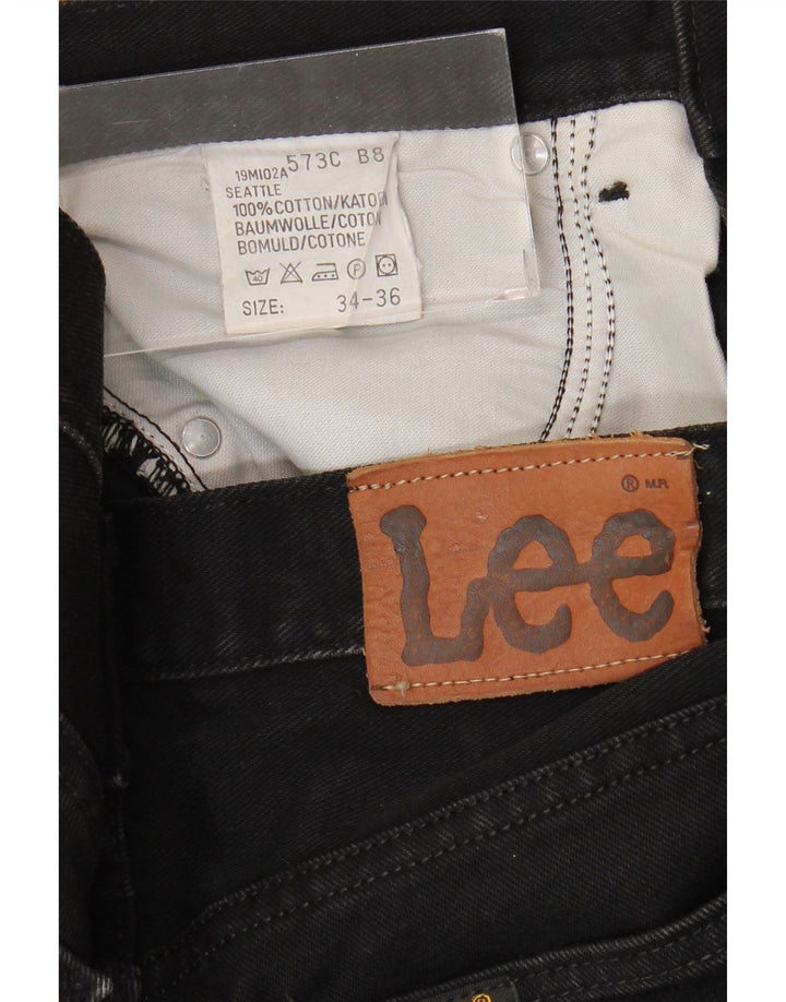 LEE Ανδρικό τζιν Seattle Straight W34 L33 Μαύρο βαμβακερό