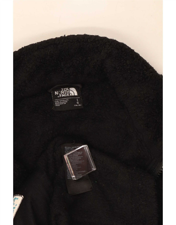 The North Face Girls Fleece Jacket 14-15 Years Large Black Polyester