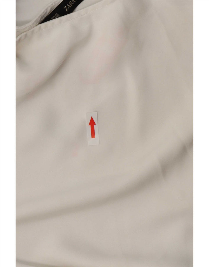 Zara Γυναικεία Μπλούζα Oversized Top UK 6 XS White Colourblock