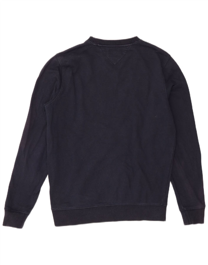 Γραφικό ανδρικό φούτερ Tommy Hilfiger Jumper Medium Navy Blue Cotton