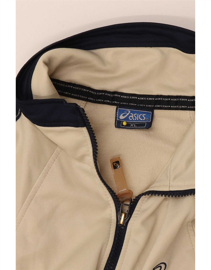 Ανδρική φόρμα Asics Top Jacket XL Beige Colourblock
