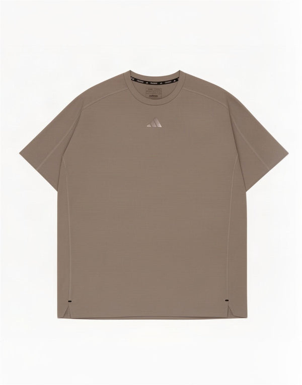 Adidas Ανδρικό T-Shirt Aeroready Regular Fit Top 2XL Grey Polyester