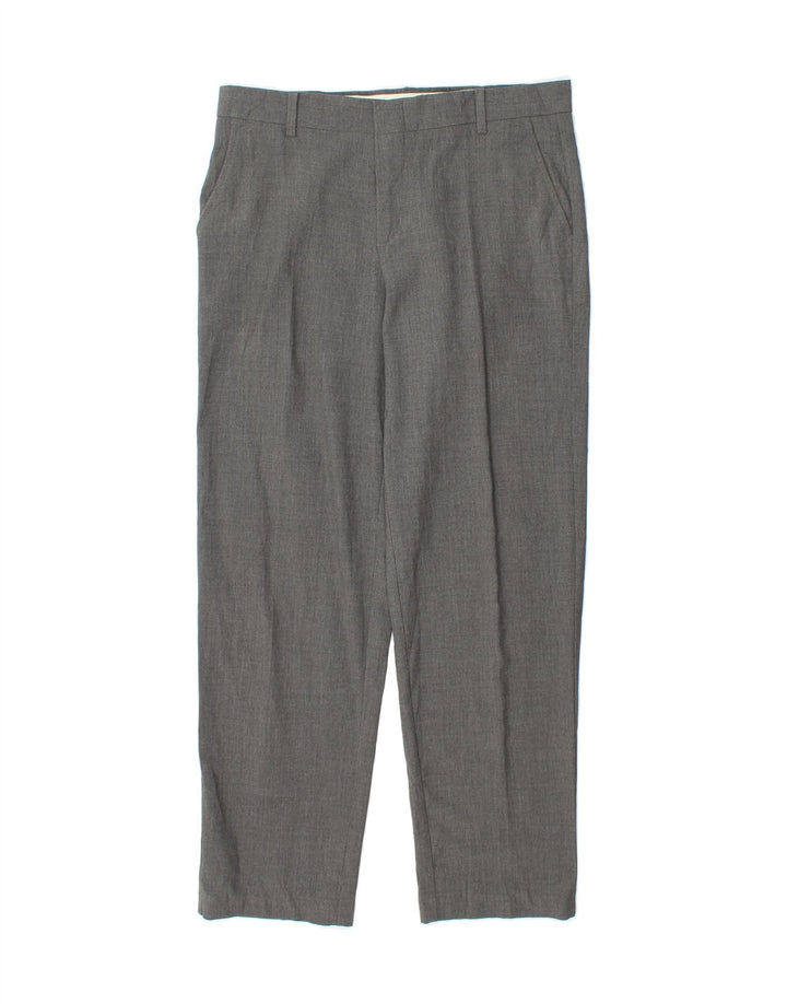 CHAPS Boys Straight Chino Trousers 13-14 Years W30 L27 Grey Polyester Vintage Chaps and Second-Hand Chaps from Messina Hembry 