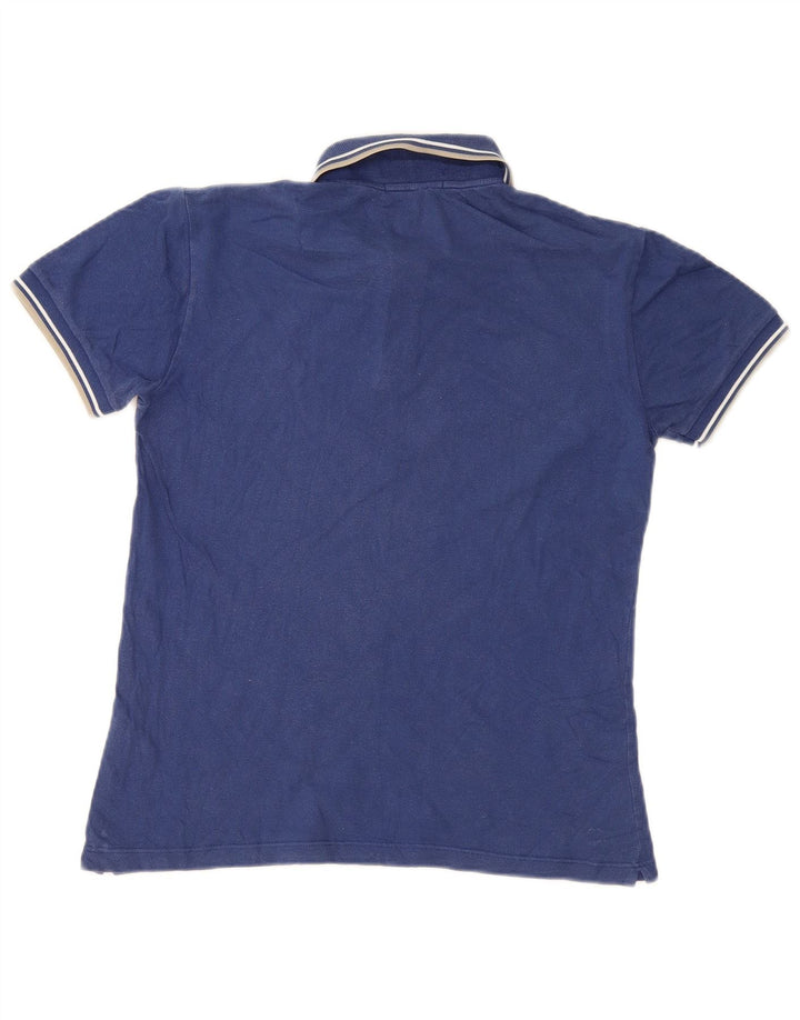 Fred Perry Ανδρικό πουκάμισο Polo Μικρό Βαμβακερό ριγέ μπλε ναυτικό