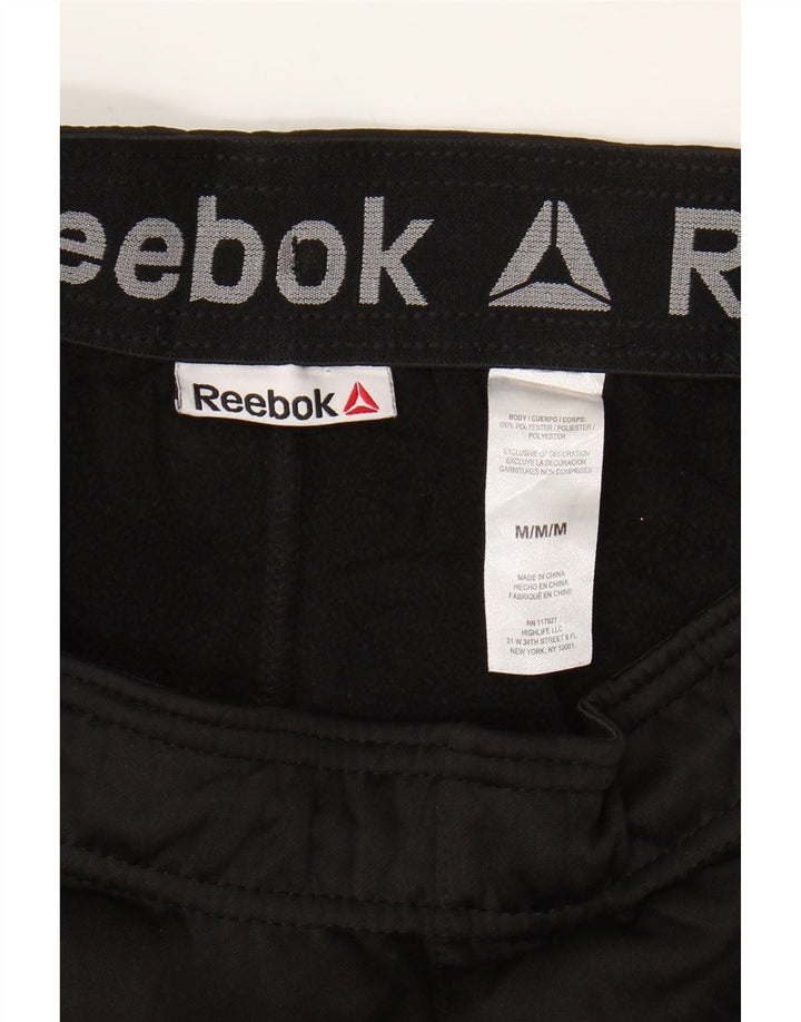 REEBOK Mens Tracksuit Trousers Medium Black Polyester Vintage Reebok and Second-Hand Reebok from Messina Hembry 