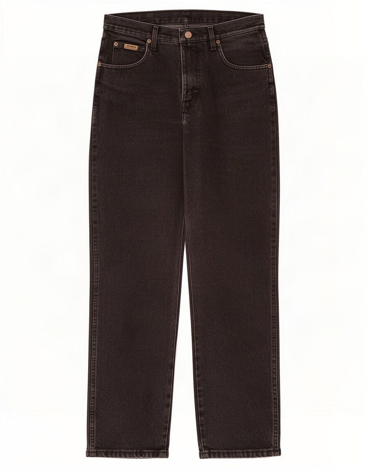 Ανδρικό τζιν Wrangler ίσιο W32 L32 Μαύρο