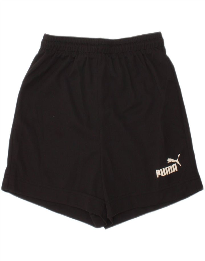 Puma Girls Graphic Sports Short 7-8 Years Black Polyester Sports