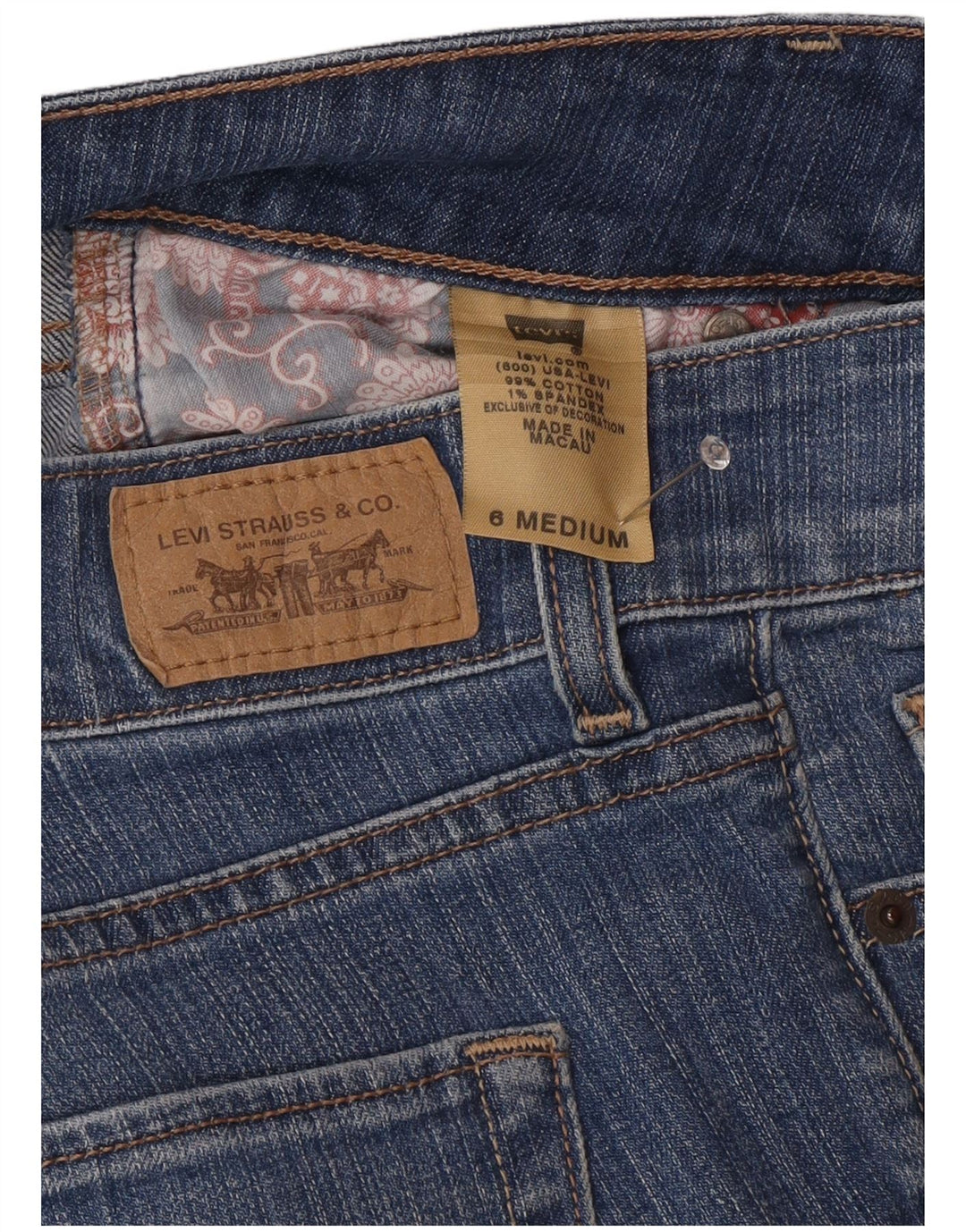 Γυναικείο Levi's Slender Bootcut Jeans US 6 Medium W30 L30 Μπλε βαμβακερό