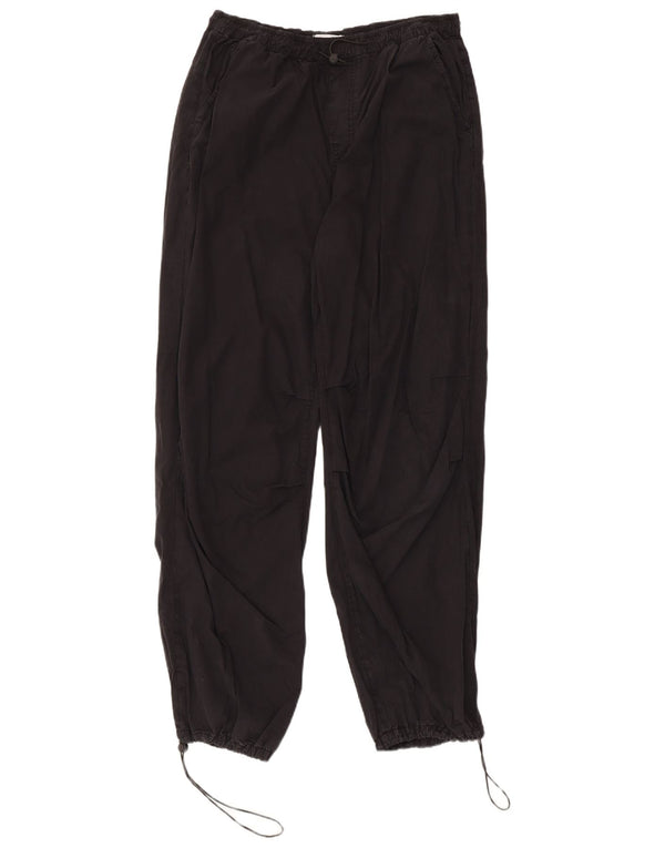 Zara Γυναικείο Joggers Casual Παντελόνι Medium W28 L30 Μαύρο βαμβακερό